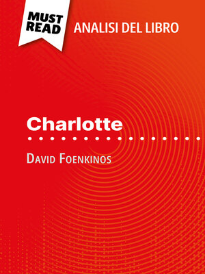 cover image of Charlotte di David Foenkinos (Analisi del libro)